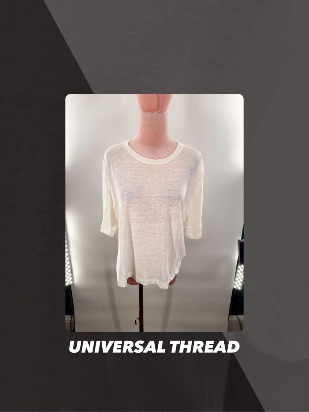 EUC Universal Thread Slub Textured Tee Shirt